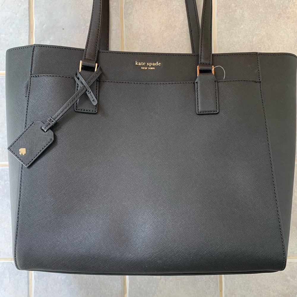 KATE SPADE NEW YORK BLACK BAG CAMERON LAPTOP TOTE - Picture 6 of 8